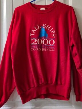 Vintage Tall Ships 2000 Halifax NS Sweatshirt Size Adult Large